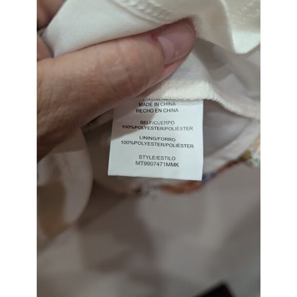 Flirty feminine blouse w/gold butterfly button accents, flutter sleeves, Meraki - Picture 4 of 8